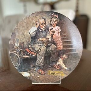 Norman Rockwell 'The Cobbler' Heritage Collection Plate 1978 Knowles China